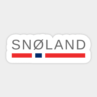 Norway Snowland | Snøland Sticker
